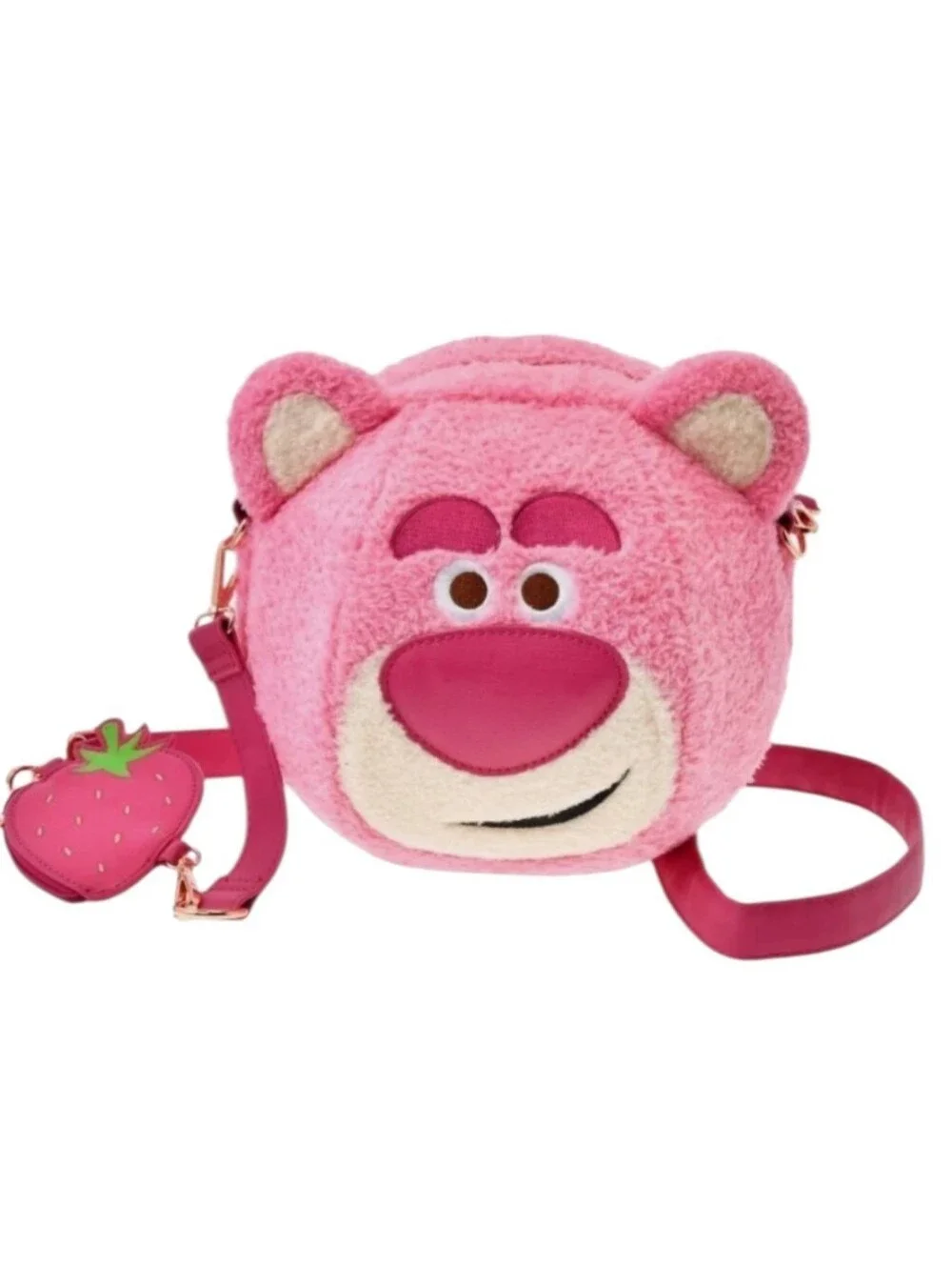 Disney Loungefly Lotso Toy Story Strawberry Scented Sherpa Bag